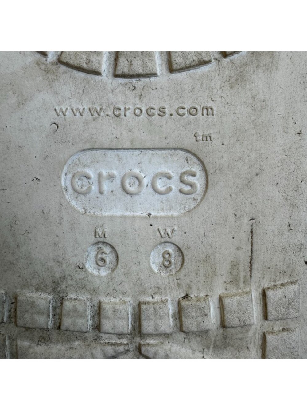 Crocs Classic Mega Crush Clog White 2.4" Platform Sandals Womens 8 Mens 6 - Picture 8 of 9